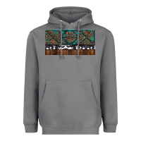 Storm Rusty Sunflowers with Cowhide and Turquoise Heavyweight Hoodie - RanaPortraitStore
