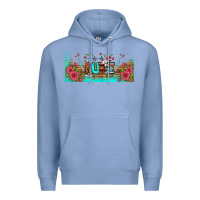 Colony Blue western nurse libbey glass Premium Hoodie - BundleAndBundleShop
