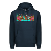 Navy western nurse libbey glass Premium Hoodie - BundleAndBundleShop