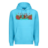 Ocean Blue western nurse libbey glass Premium Hoodie - BundleAndBundleShop