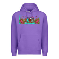 Purple western nurse libbey glass Premium Hoodie - BundleAndBundleShop