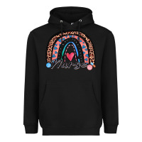 Black nurse rainbow Heavyweight Hoodie - Zillion Design Studio