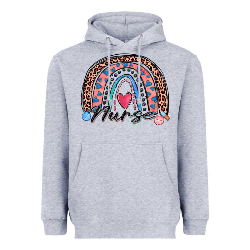 Nurse Rainbow Heavyweight Hoodie by Zillion Design Studio | Teevron