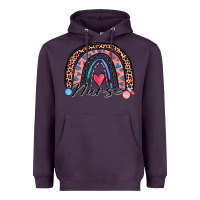 Plum nurse rainbow Heavyweight Hoodie - Zillion Design Studio
