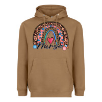 Toasted Coconut nurse rainbow Heavyweight Hoodie - Zillion Design Studio