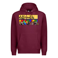 Burgundy different is beautiful Premium Hoodie - AdoDesignShop