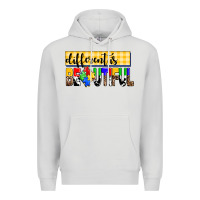 Dove Grey different is beautiful Premium Hoodie - AdoDesignShop