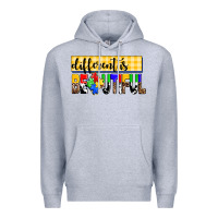 Heather Grey different is beautiful Premium Hoodie - AdoDesignShop