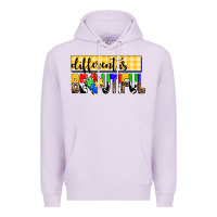 Lilac different is beautiful Premium Hoodie - AdoDesignShop