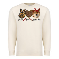 Peace Love Shiba Inu Premium Sweatshirt | Teevron