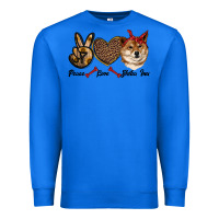 True Royal peace love shiba inu Premium Sweatshirt - RanaPortraitStore