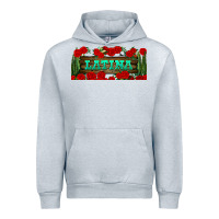 Heather Grey latina libbey glass Urban Hoodie - BundleAndBundleShop
