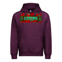 Mauve Wine latina libbey glass Urban Hoodie - BundleAndBundleShop