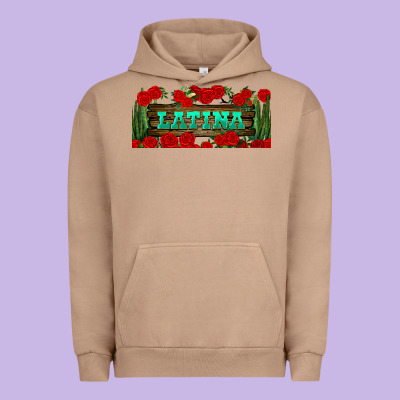 Latina Libbey Glass Urban Hoodie Designed By Bundleandbundleshop