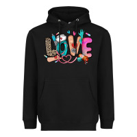 Black love nurse Heavyweight Hoodie - Zillion Design Studio