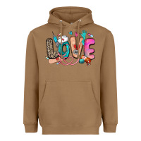 Toasted Coconut love nurse Heavyweight Hoodie - Zillion Design Studio