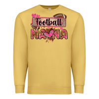 Antique Gold football nana with leopard Premium Sweatshirt - Zillion Design Studio