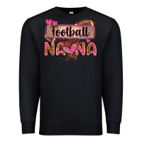 Black football nana with leopard Premium Sweatshirt - Zillion Design Studio