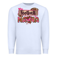 White football nana with leopard Premium Sweatshirt - Zillion Design Studio
