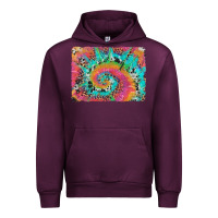 Mauve Wine tie dye leopard cowhide glitter background Urban Hoodie - Artiststas