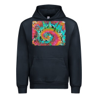 Navy tie dye leopard cowhide glitter background Urban Hoodie - Artiststas