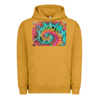 Pigment Peanut Butter tie dye leopard cowhide glitter background Urban Hoodie - Artiststas