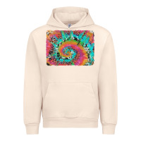 Sandshell tie dye leopard cowhide glitter background Urban Hoodie - Artiststas