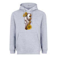 Heather Grey sport baseball  lightning bolt Heavyweight Hoodie - texasbilliewilder