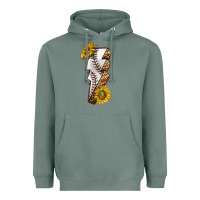 Sage sport baseball  lightning bolt Heavyweight Hoodie - texasbilliewilder
