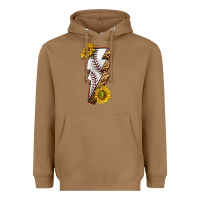 Toasted Coconut sport baseball  lightning bolt Heavyweight Hoodie - texasbilliewilder