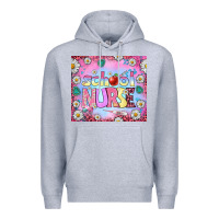 Heather Grey school nurse tumbler Premium Hoodie - BundleAndBundleShop
