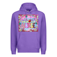 Purple school nurse tumbler Premium Hoodie - BundleAndBundleShop