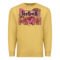 Antique Gold football mini with leopard Premium Sweatshirt - Zillion Design Studio