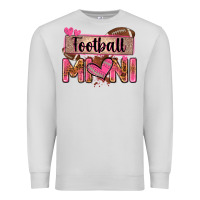 Dove Grey football mini with leopard Premium Sweatshirt - Zillion Design Studio