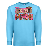 Ocean Blue football mini with leopard Premium Sweatshirt - Zillion Design Studio