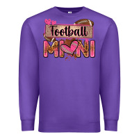 Purple football mini with leopard Premium Sweatshirt - Zillion Design Studio