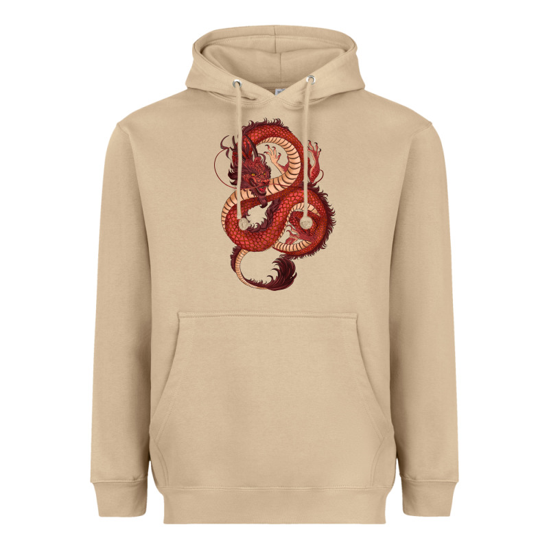 Red Dragon Heavyweight Hoodie by RanaPortraitStore | Teevron