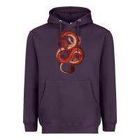 Plum red dragon Heavyweight Hoodie - RanaPortraitStore