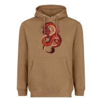Toasted Coconut red dragon Heavyweight Hoodie - RanaPortraitStore