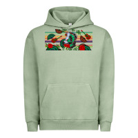Pigment Oil Green flamenco dancer libbey glass Urban Hoodie - BundleAndBundleShop