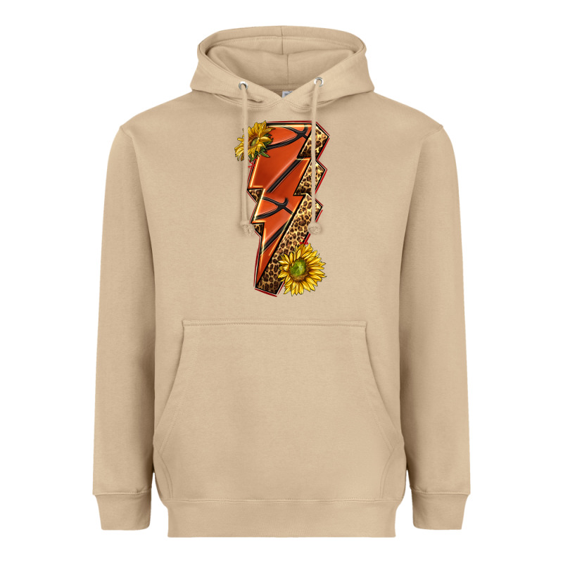 Sport Basketball Lightning Bolt Heavyweight Hoodie by texasbilliewilder | Teevron