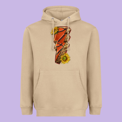 Heavyweight Hoodie sport basketball lightning bolt