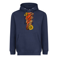 Navy sport basketball lightning bolt Heavyweight Hoodie - texasbilliewilder