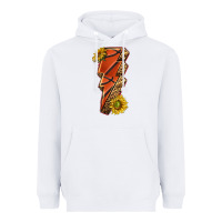 White sport basketball lightning bolt Heavyweight Hoodie - texasbilliewilder