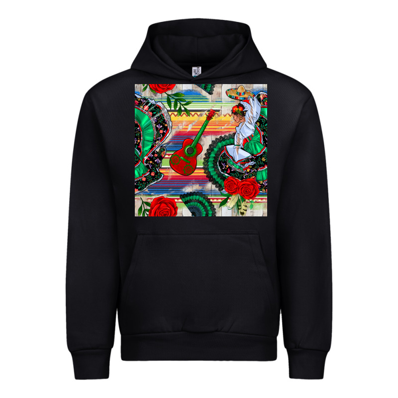 Flamenco Dancer Seamless Pattern Urban Hoodie by BundleAndBundleShop | Teevron