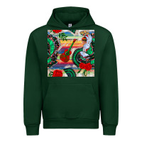 Forest Green flamenco dancer seamless pattern Urban Hoodie - BundleAndBundleShop