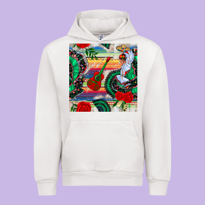 Flamenco Dancer Seamless Pattern Urban Hoodie Designed By Bundleandbundleshop