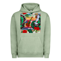 Pigment Oil Green flamenco dancer seamless pattern Urban Hoodie - BundleAndBundleShop