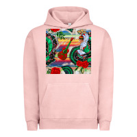 Pigment Salmon flamenco dancer seamless pattern Urban Hoodie - BundleAndBundleShop