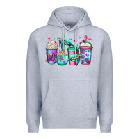 Heather Grey turtle coffee cups Premium Hoodie - Jasminsmagicworld